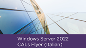 Windows Server 2022 CALs Flyer (Italian)
